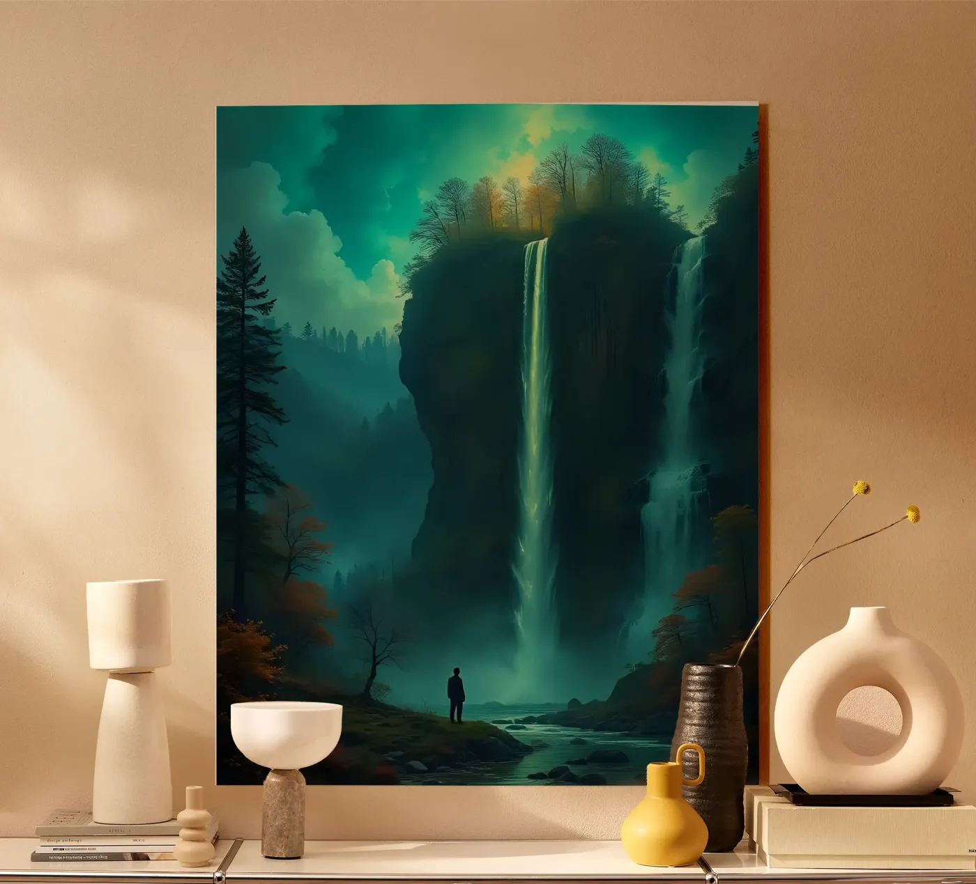 Waterfall_2 Acryl-Glas von Fantasie & Mystikwelten by LK