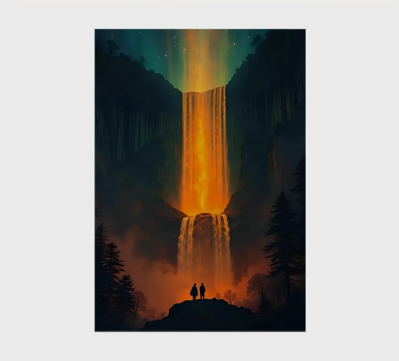 Wasserfall_4 Notizbuch von Fantasie & Mystikwelten by LK