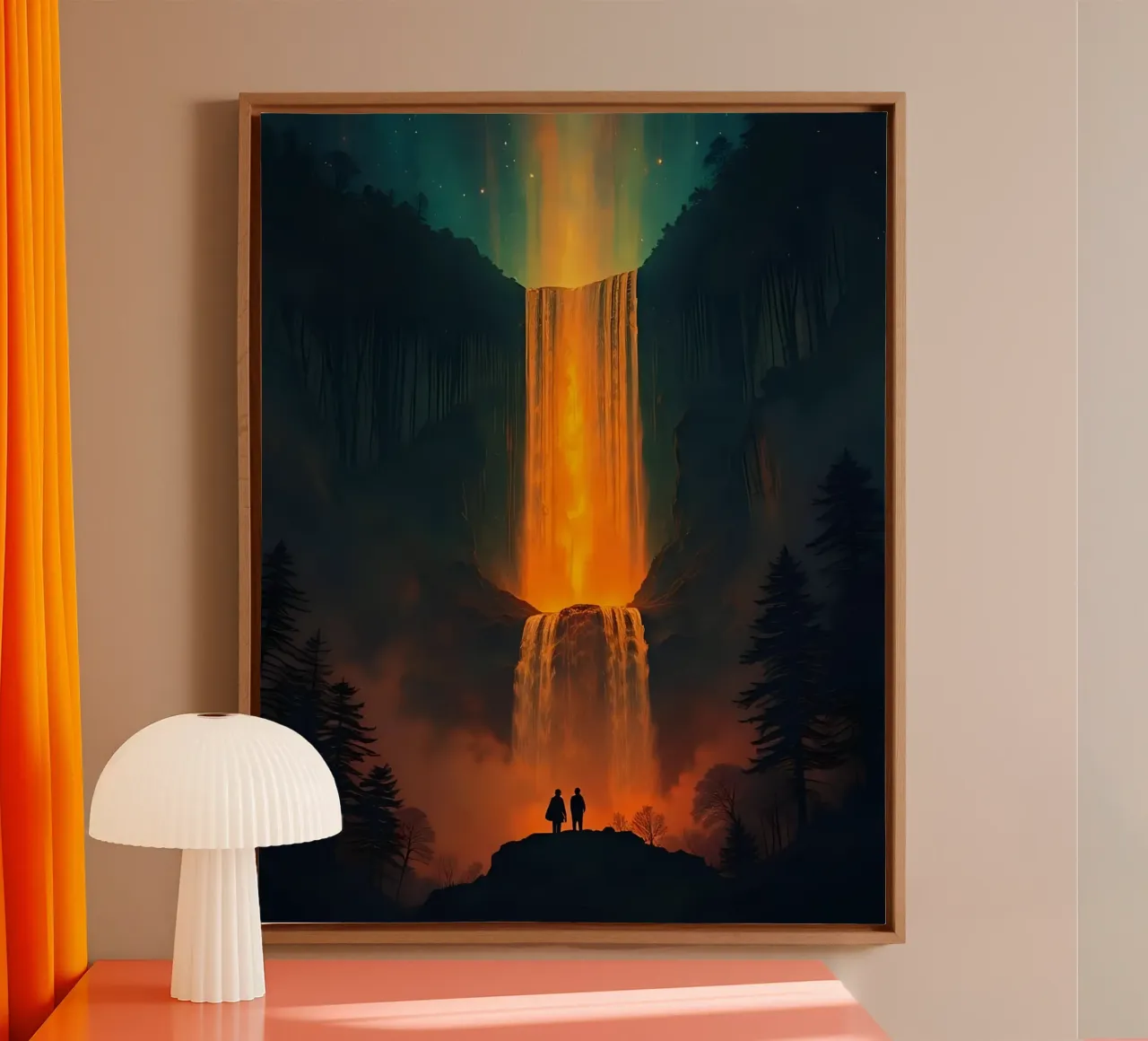 Cascata_4 tela con Cornice a cassetta da Fantasie & Mystikwelten by LK