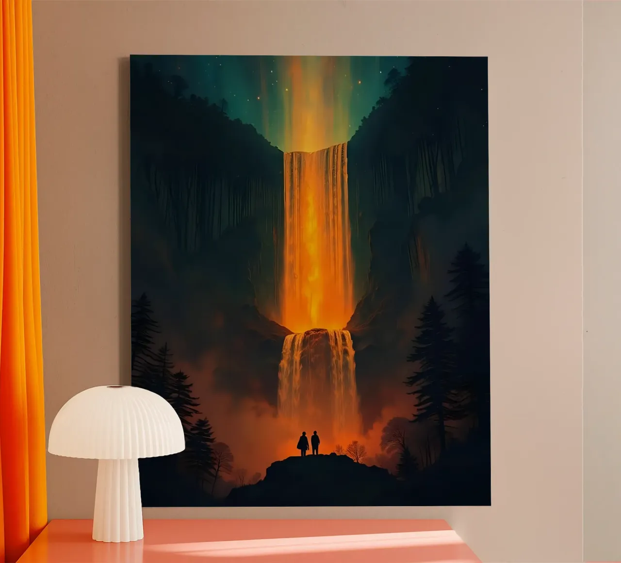 Cascata_4 tela con Cornice a cassetta da Fantasie & Mystikwelten by LK
