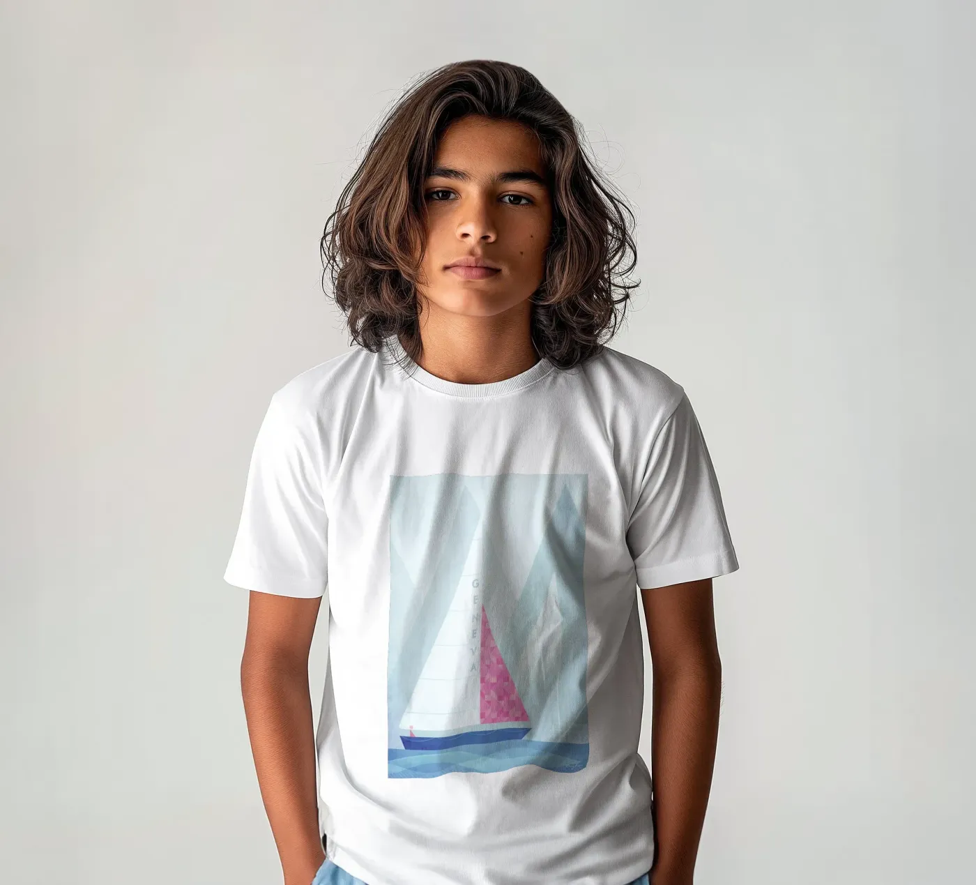 Geneva t-shirt bambini da Henry Rivers