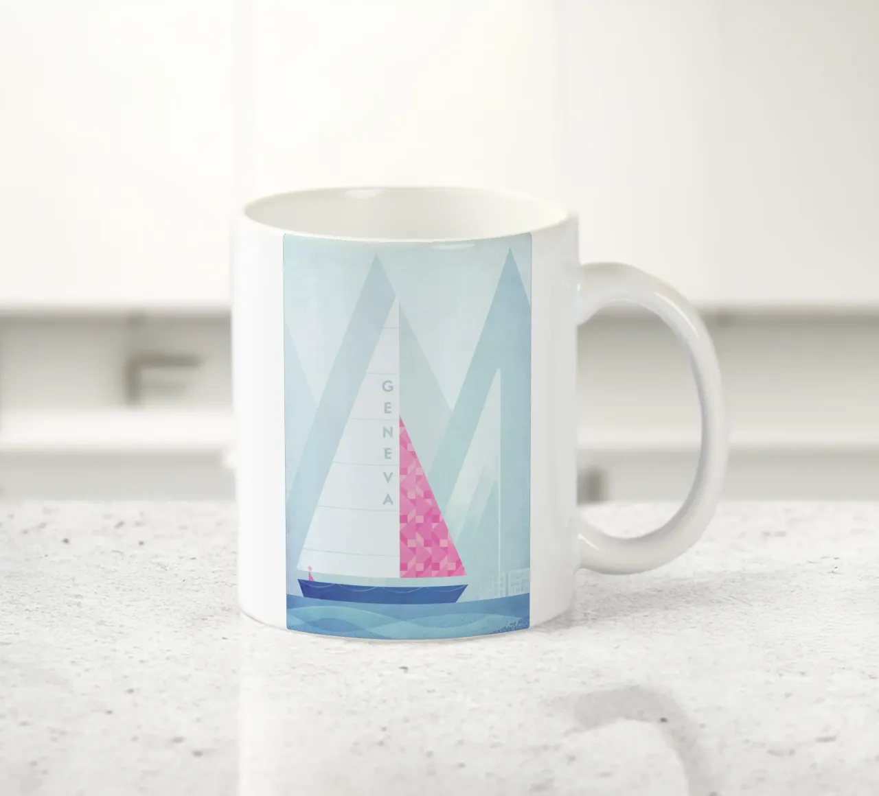 Geneva tazza in ceramica da Henry Rivers