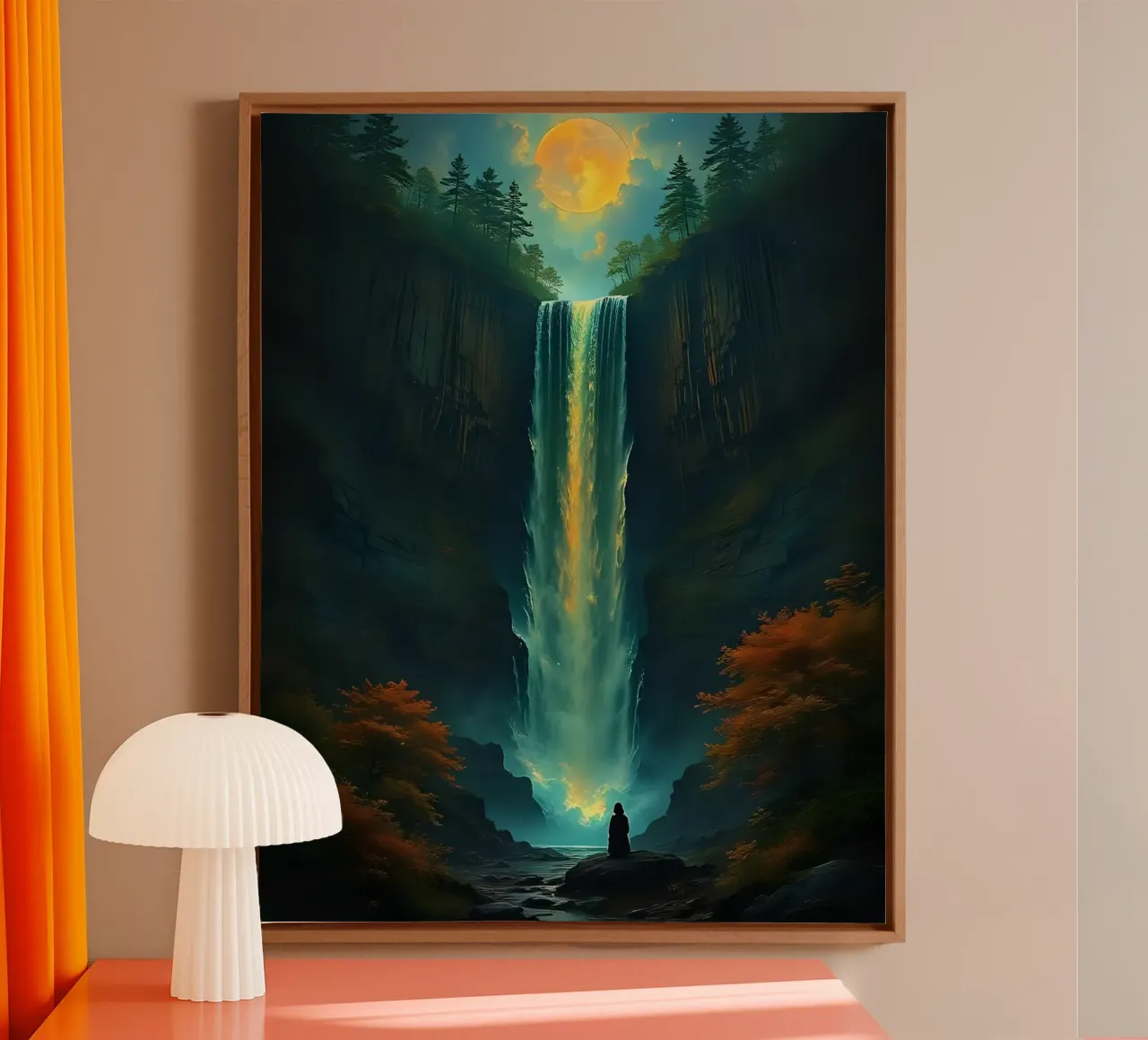 Cascata_5 tela con Cornice a cassetta da Fantasie & Mystikwelten by LK