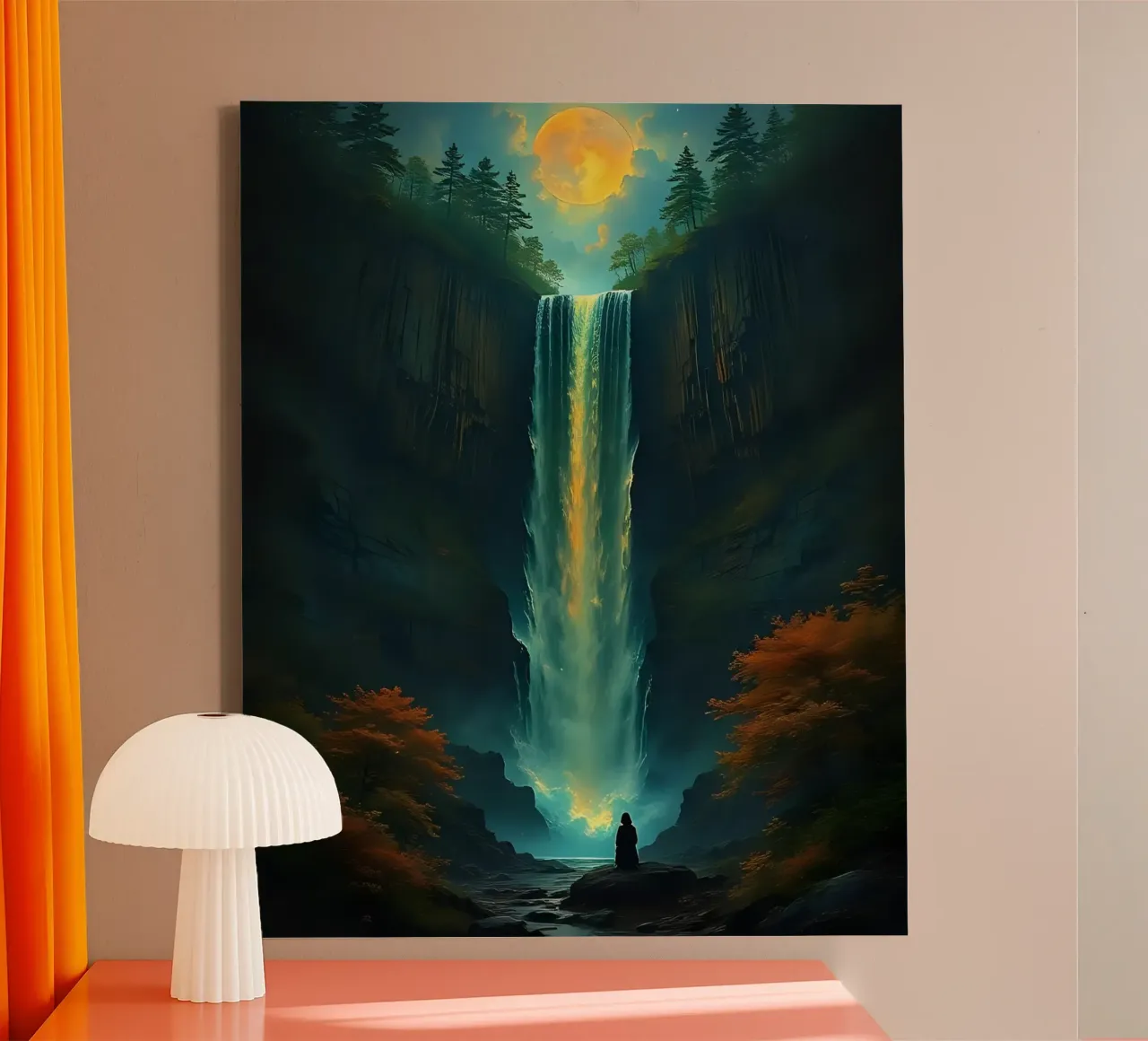 Cascata_5 tela con Cornice a cassetta da Fantasie & Mystikwelten by LK