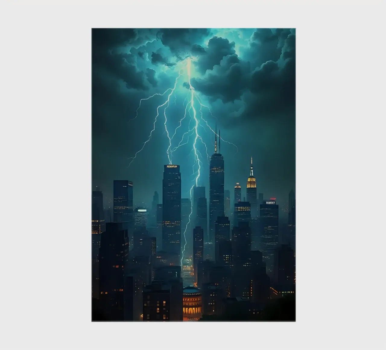 Orage sur la ville_1 carnet de notes de Fantasie & Mystikwelten by LK