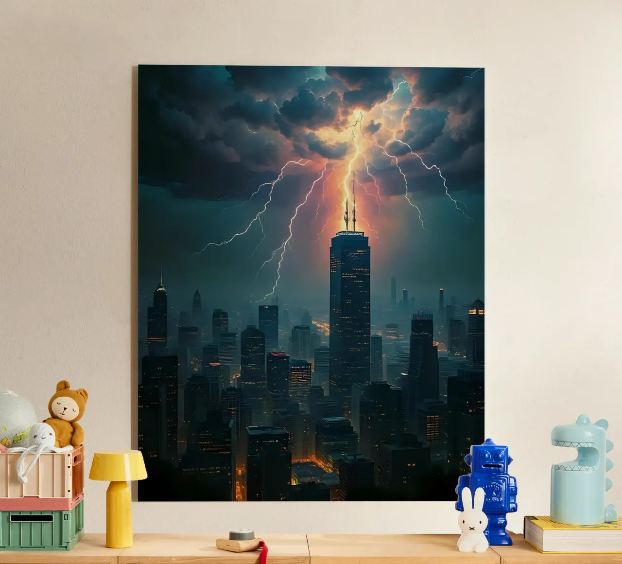 Orage sur la ville_4 plexiglas de Fantasie & Mystikwelten by LK