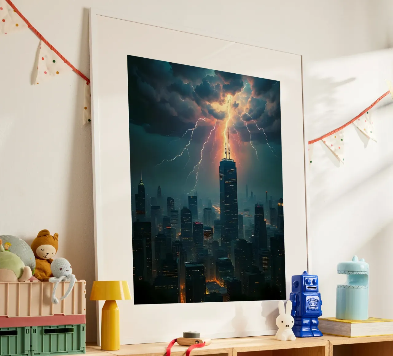 Orage sur la ville_4 hahnemühle de Fantasie & Mystikwelten by LK