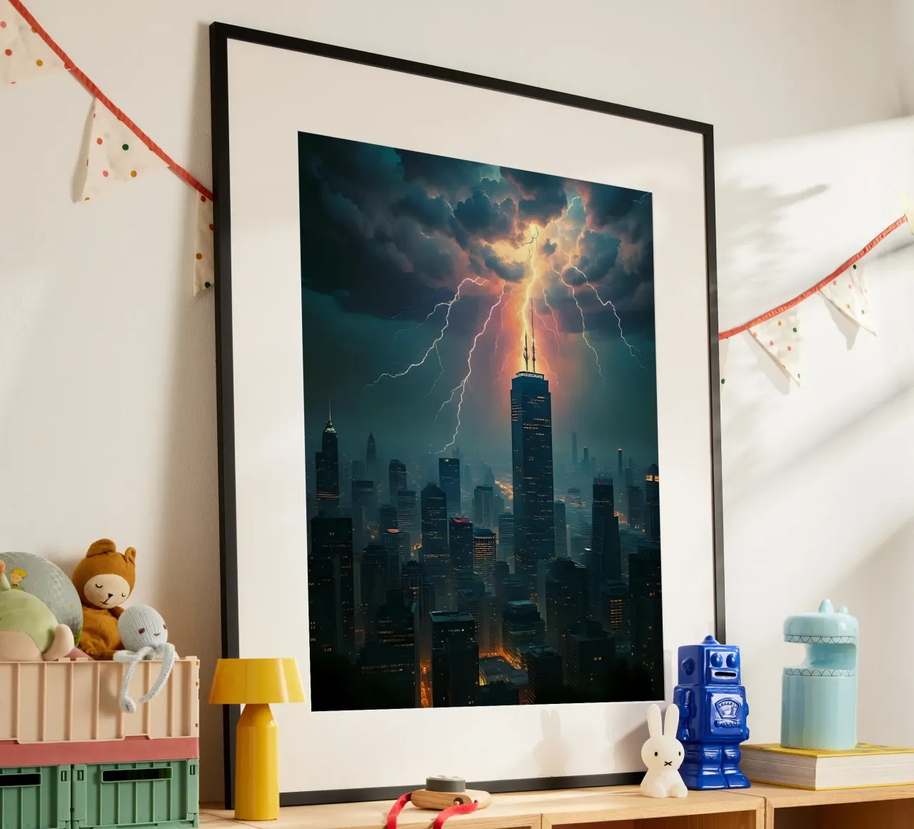 Orage sur la ville_4 hahnemühle de Fantasie & Mystikwelten by LK