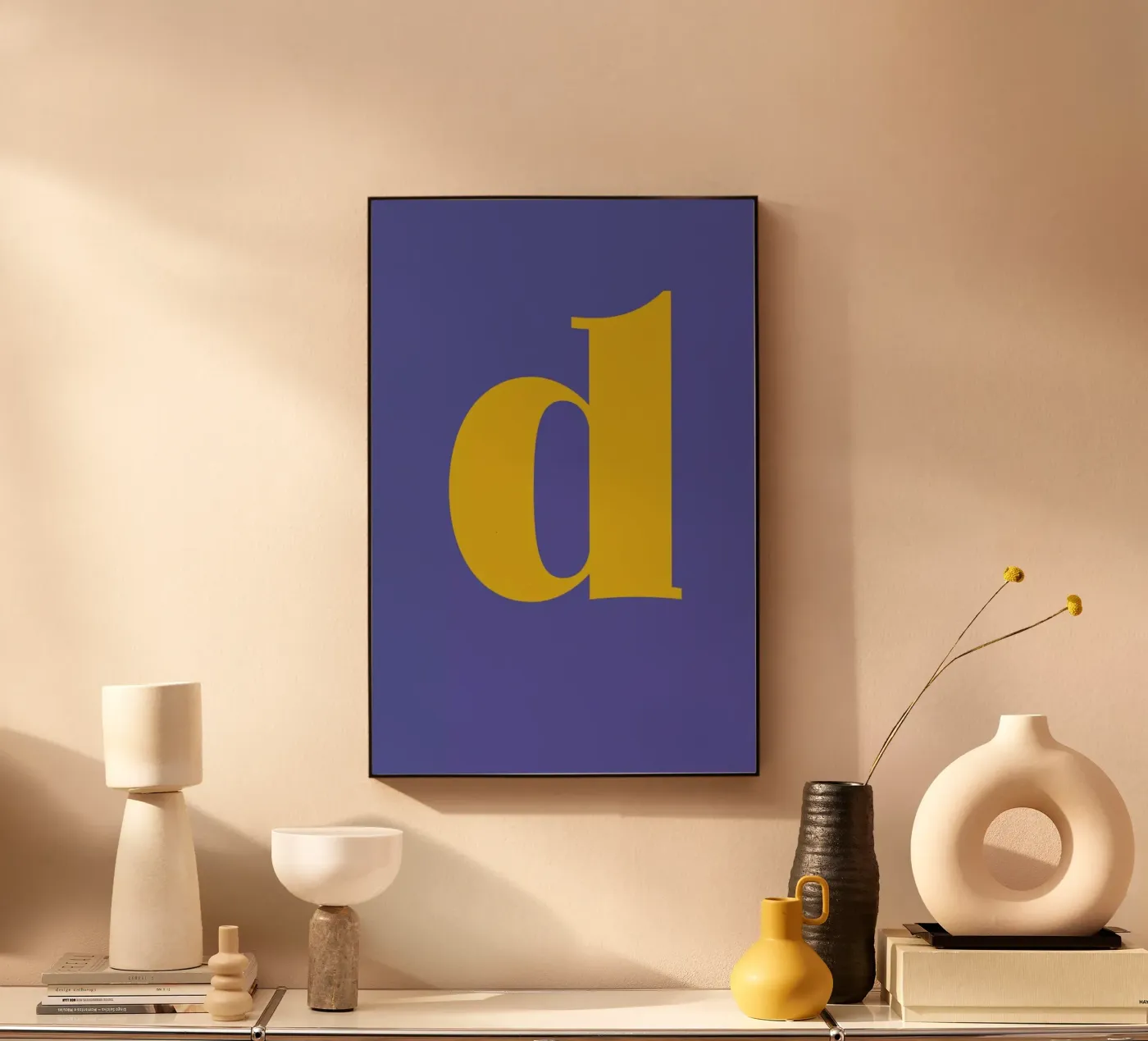 Blue Letter D plexiglass da Studio One