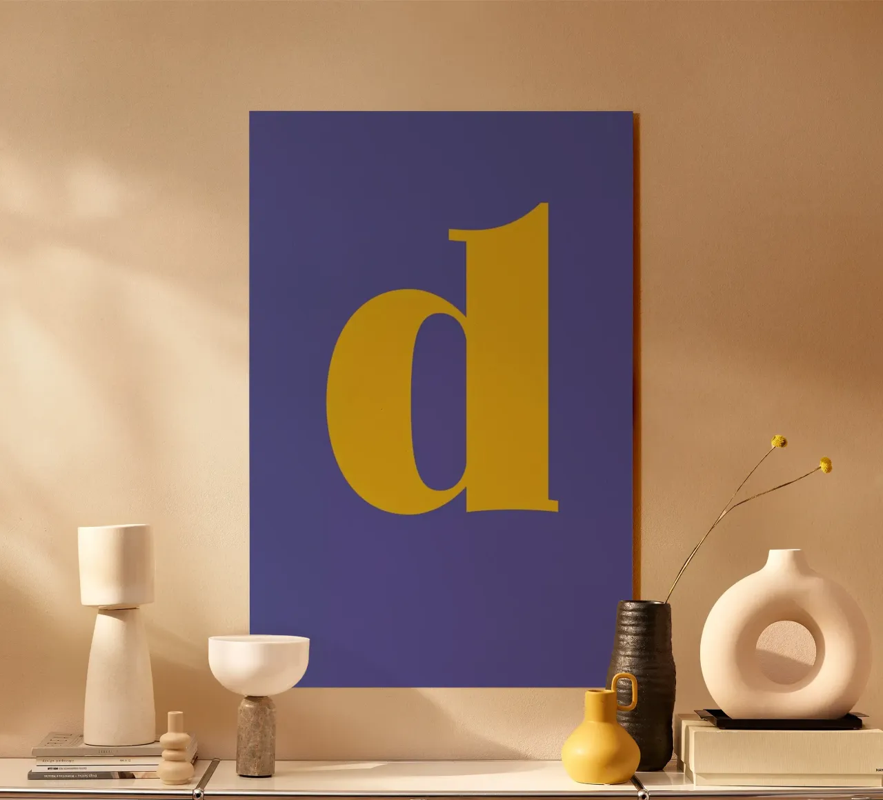 Blue Letter D plexiglass da Studio One