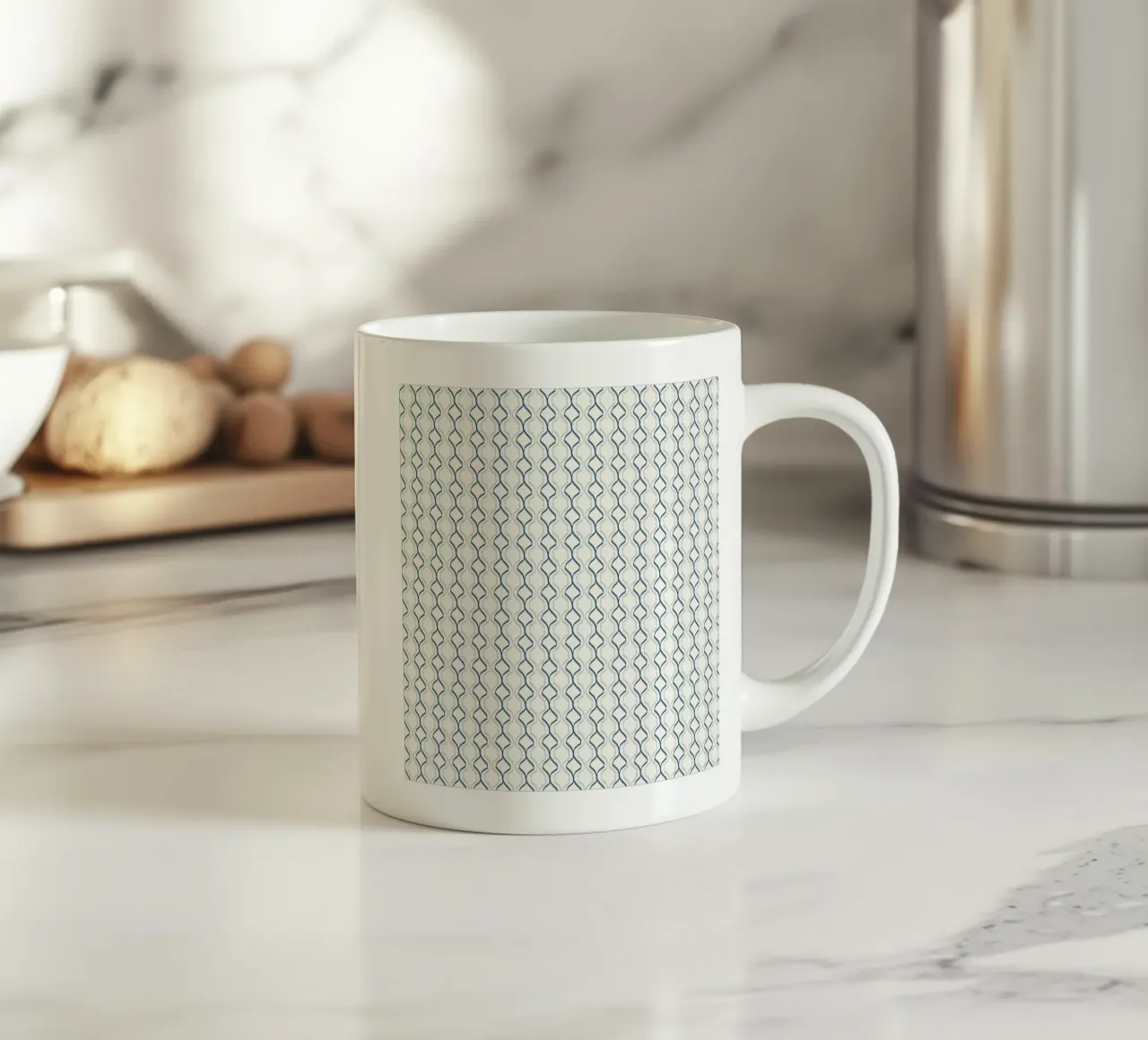 Modello di linea a spirale senza cuciture tazza in ceramica da Little Dean