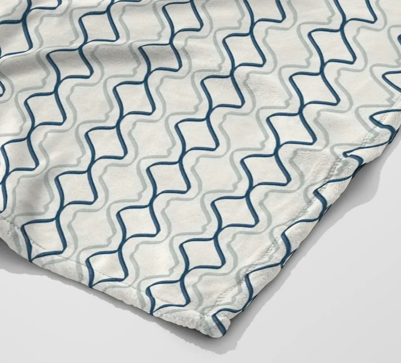 Spirale nahtlose Linie Muster Fleecedecke von Little Dean