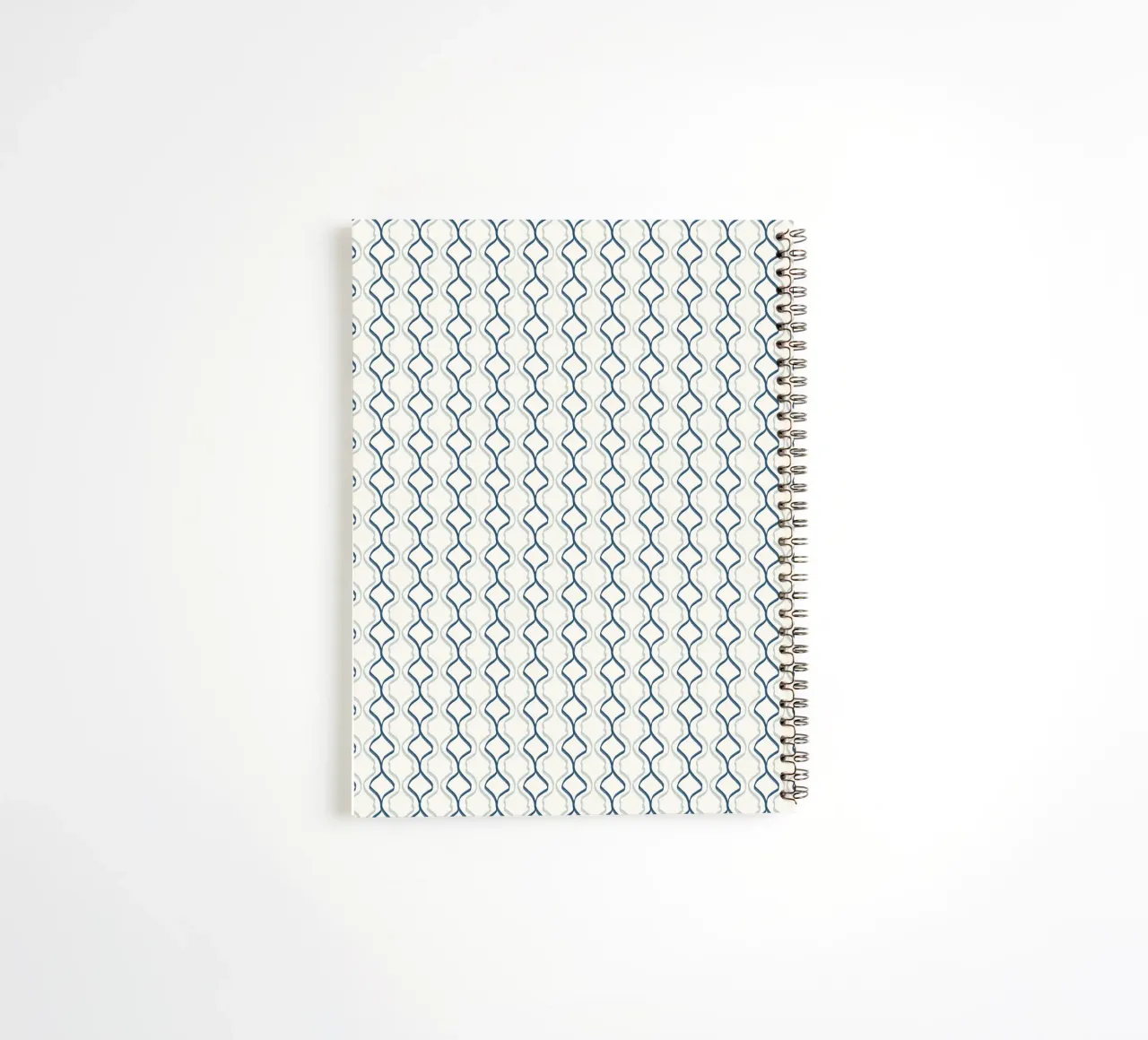 Spiral seamless line pattern spiral notebook by Little Dean