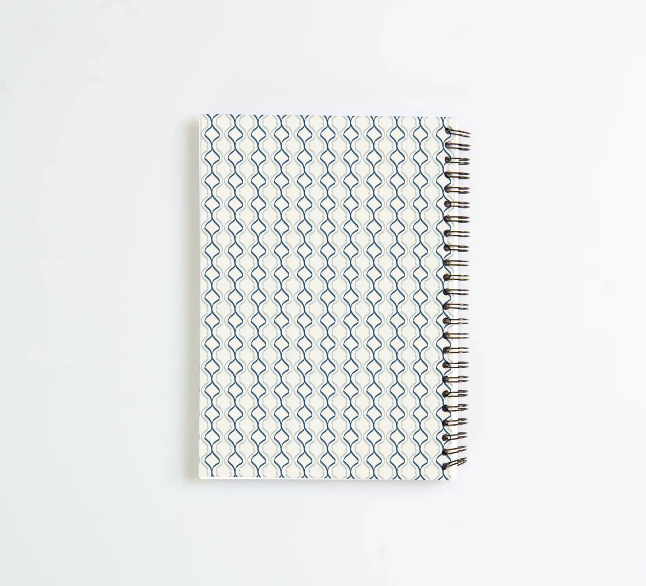 Spiral seamless line pattern spiral notebook by Little Dean