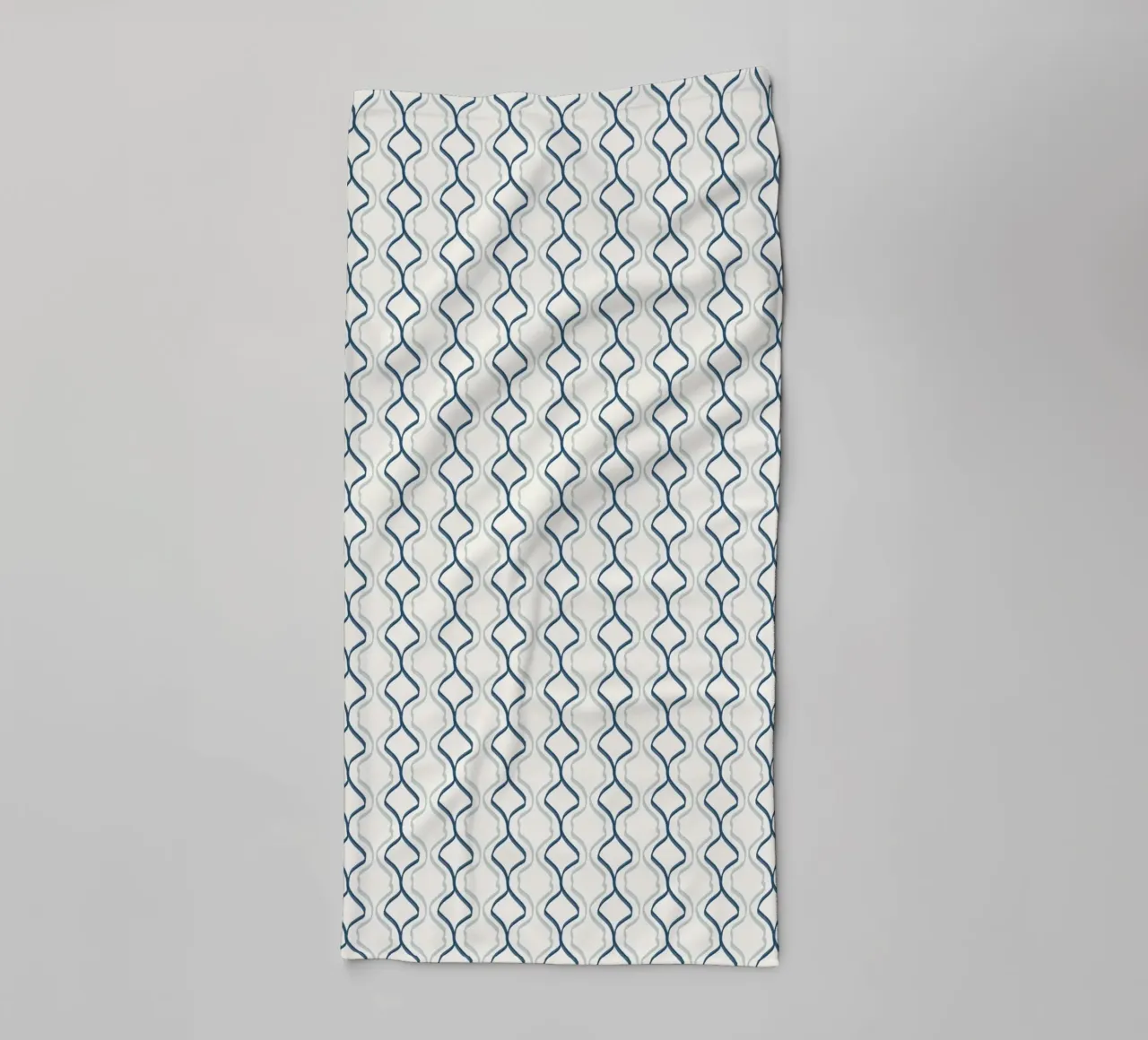 Spiral seamless line pattern towel by Little Dean
