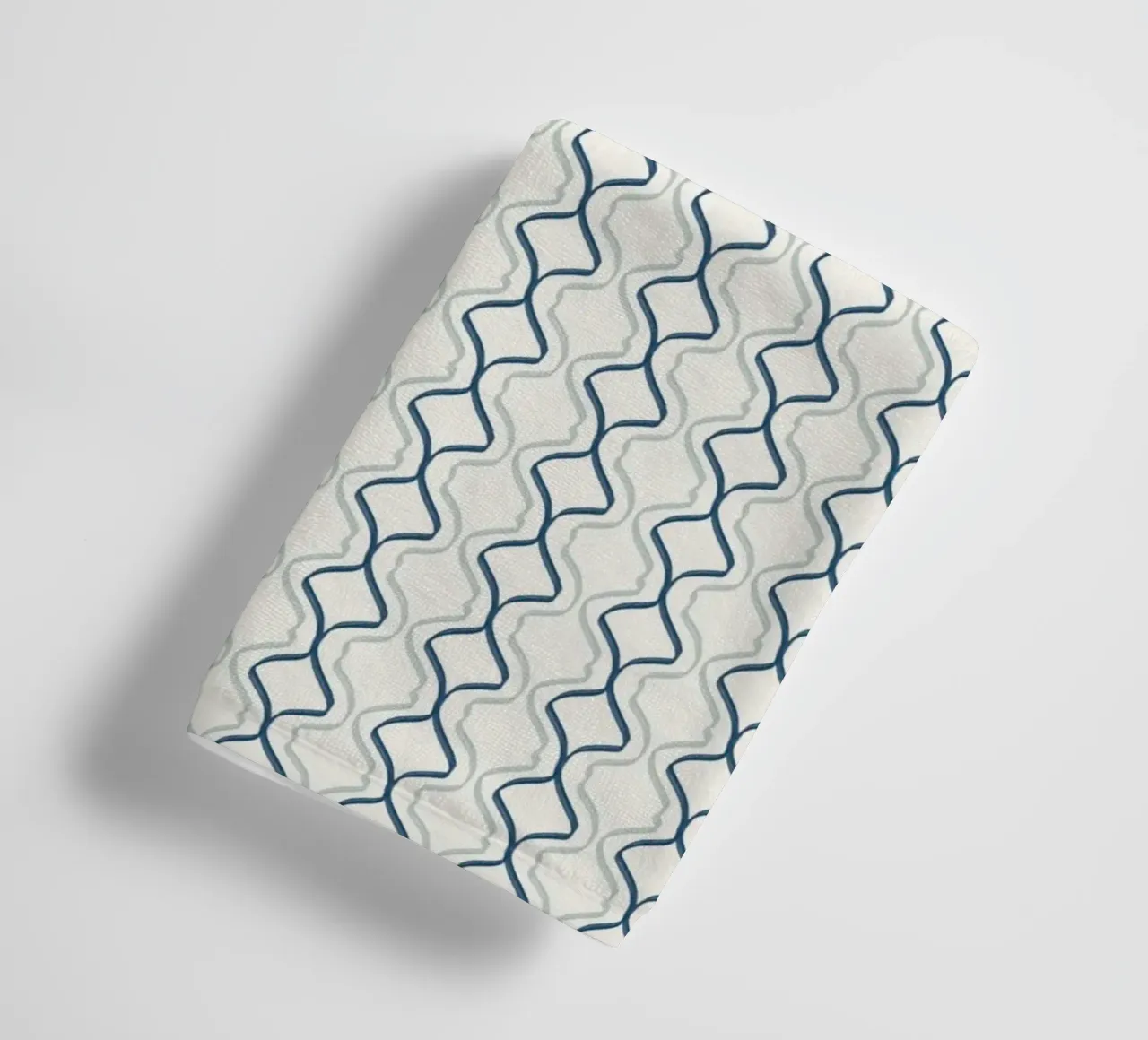 Spiral seamless line pattern towel by Little Dean