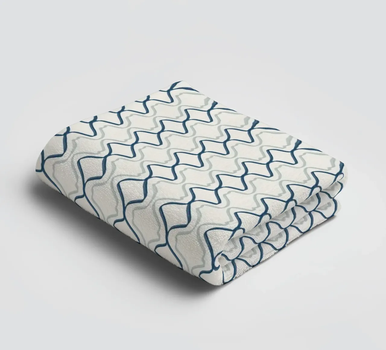 Spiral seamless line pattern towel by Little Dean