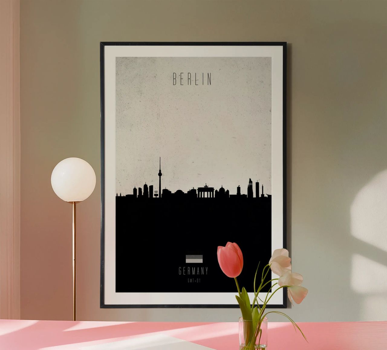 Berlin Contemporary Cityscape poster by Calm The Ham