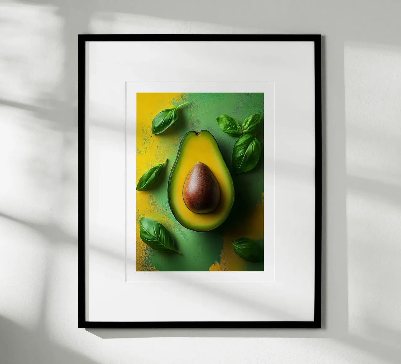 Avocado e foglie di basilico carta hahnemühle da Spice & Style