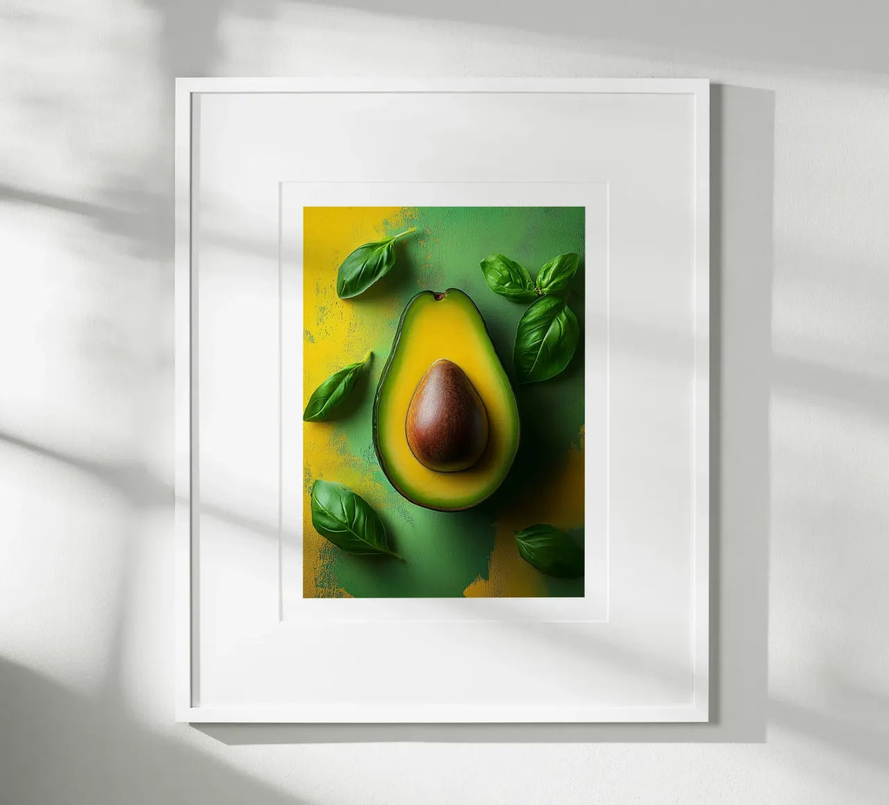 Avocado e foglie di basilico carta hahnemühle da Spice & Style