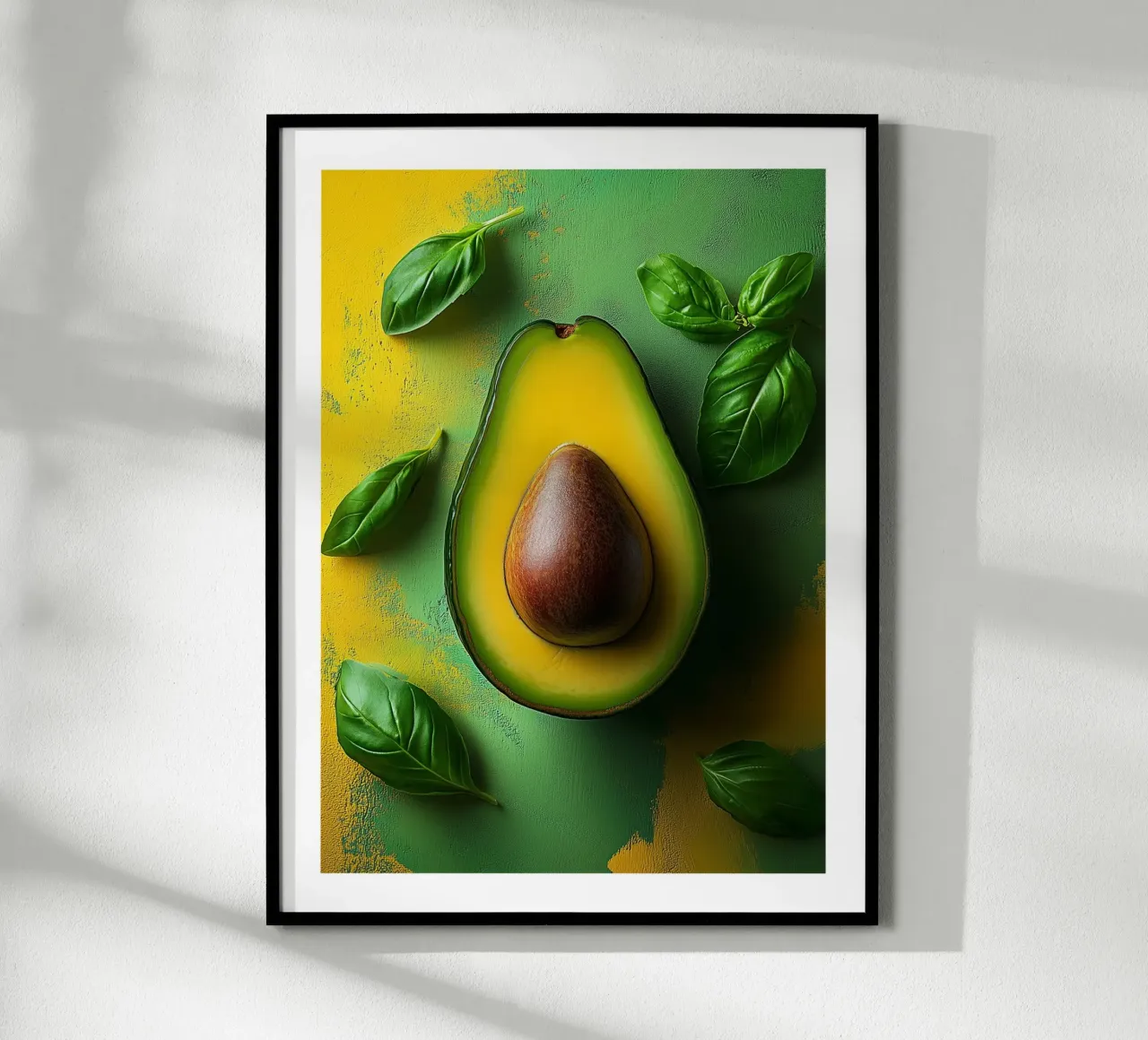 Avocado e foglie di basilico carta hahnemühle da Spice & Style
