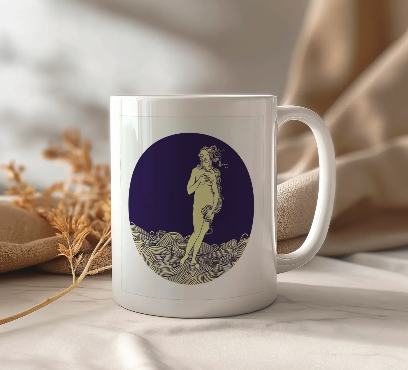 Venus ceramic mug by Ninhol