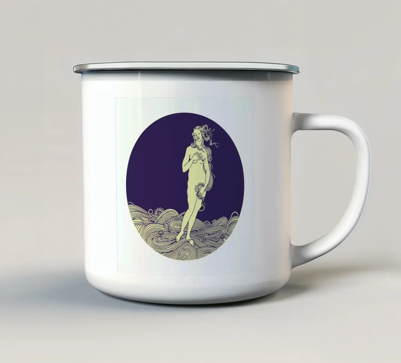 Venus tazza in smalto da Ninhol