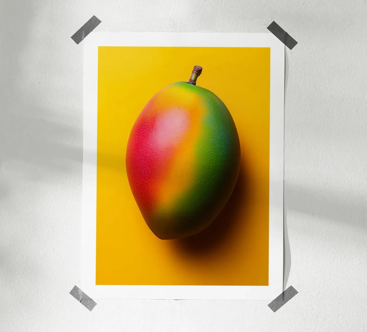 Mango dai colori vivaci poster con telaio in plastica da Spice & Style