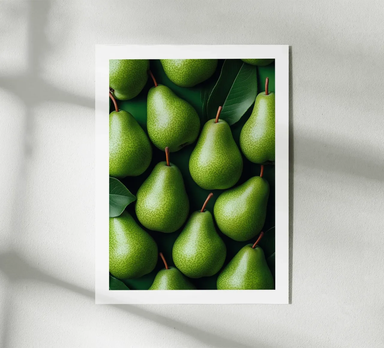 Pere verdi fresche plexiglass da Spice & Style