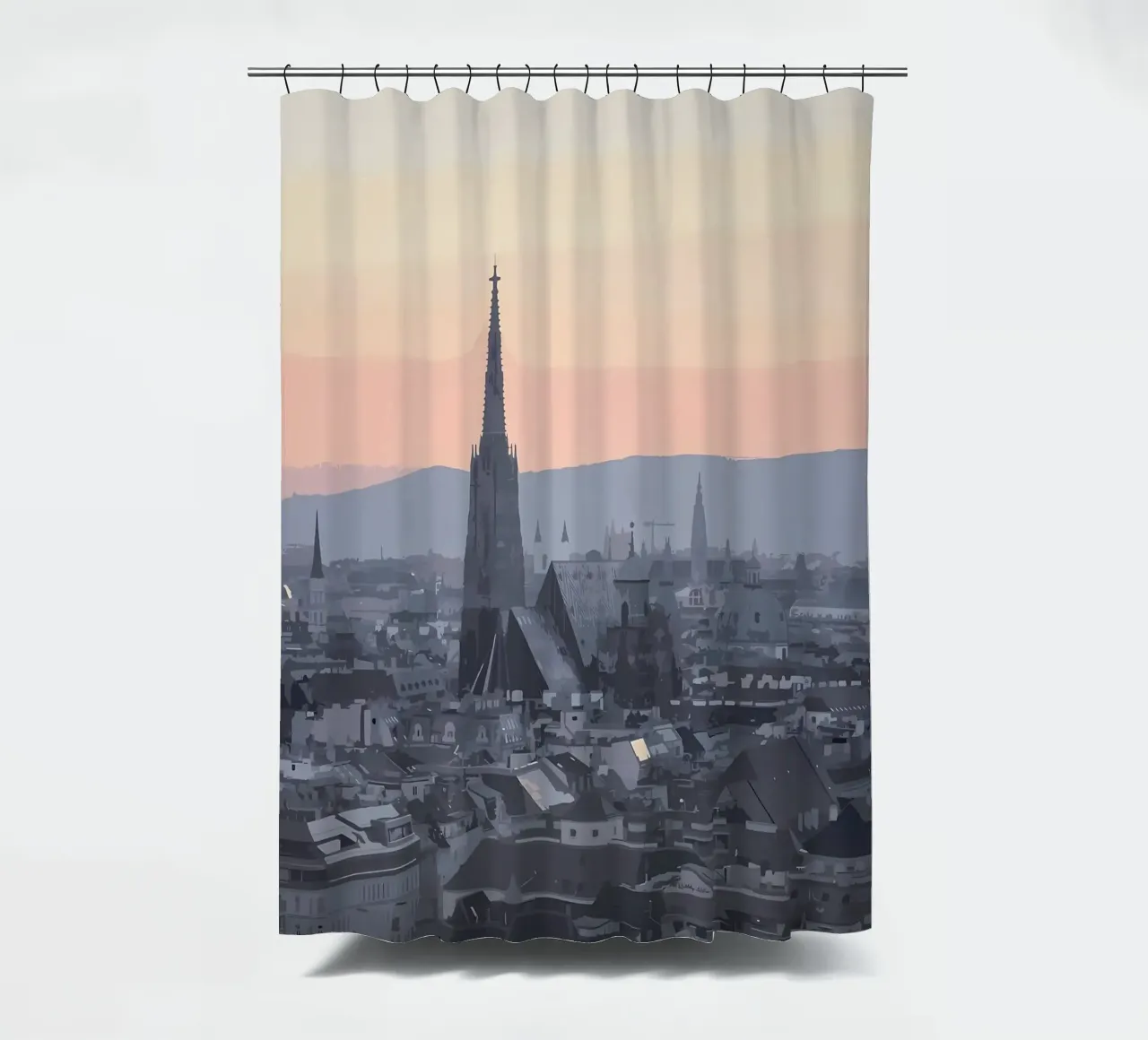 Wien Duschvorhang von Bernotas