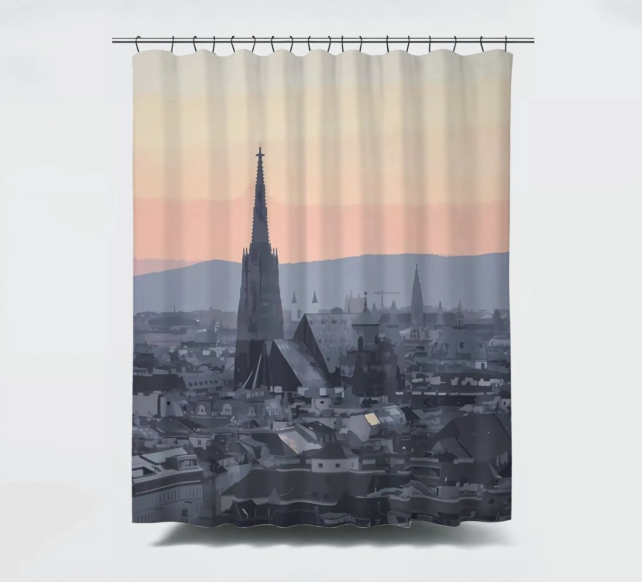 Wien Duschvorhang von Bernotas
