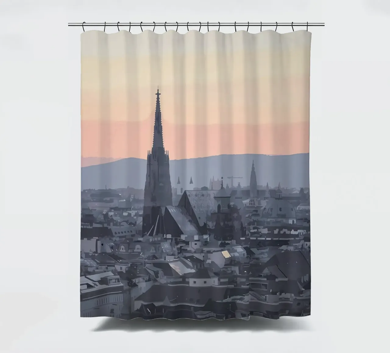 Wien Duschvorhang von Bernotas