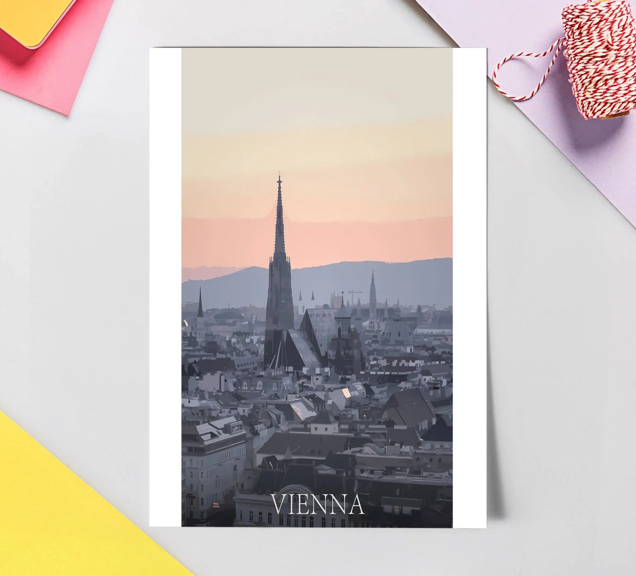 Wien Stickerbogen von Bernotas