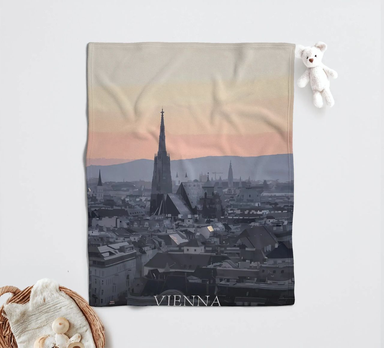 Wien Fleecedecke von Bernotas