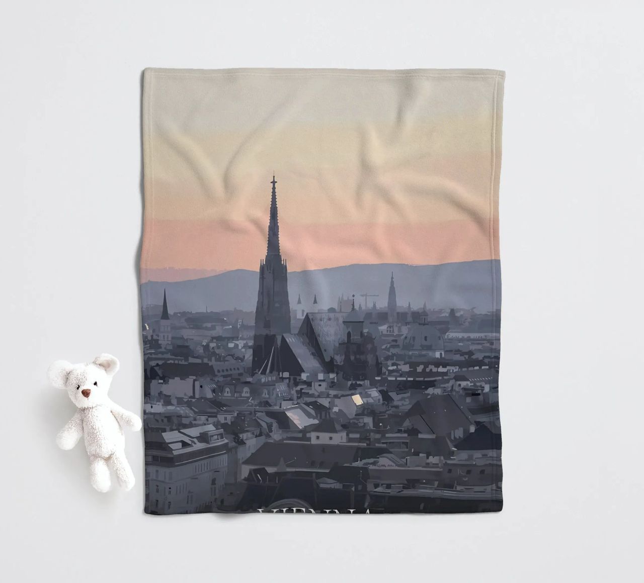 Wien Fleecedecke von Bernotas