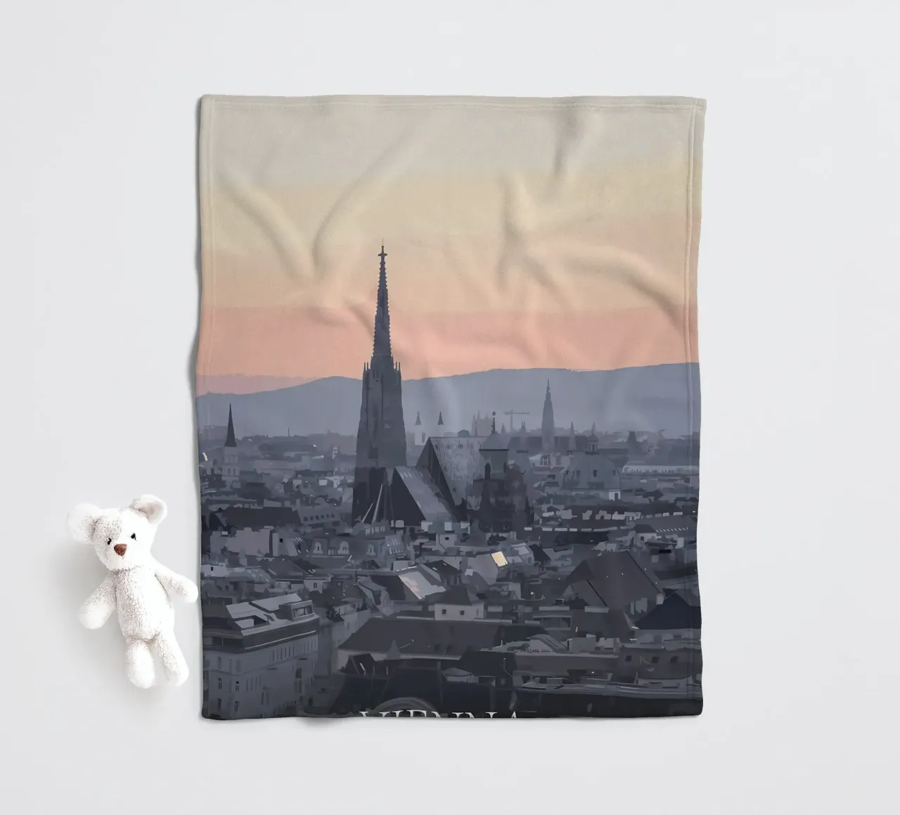 Wien Fleecedecke von Bernotas