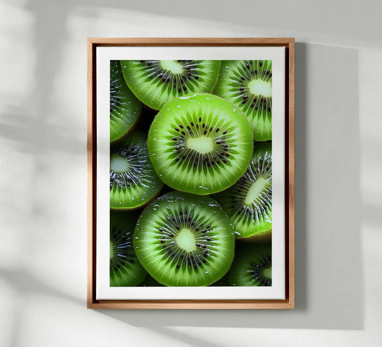 Kiwi freschi a fette tela con Cornice a cassetta da Spice & Style