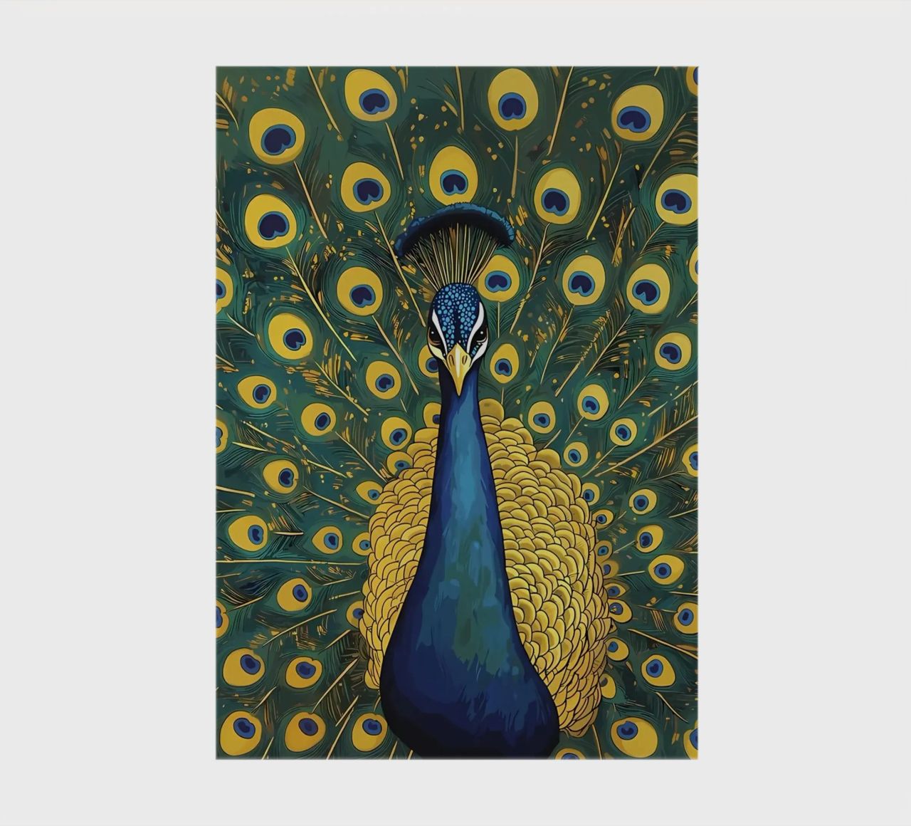Peacock with Spread Feathers notebook by Caeson
