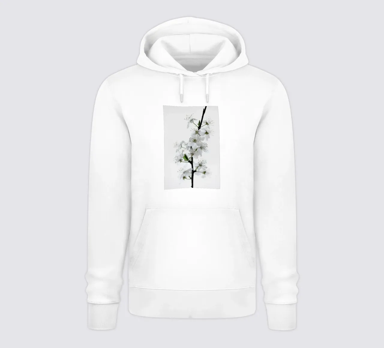 White Blossoms hoodie by Studio Nahili