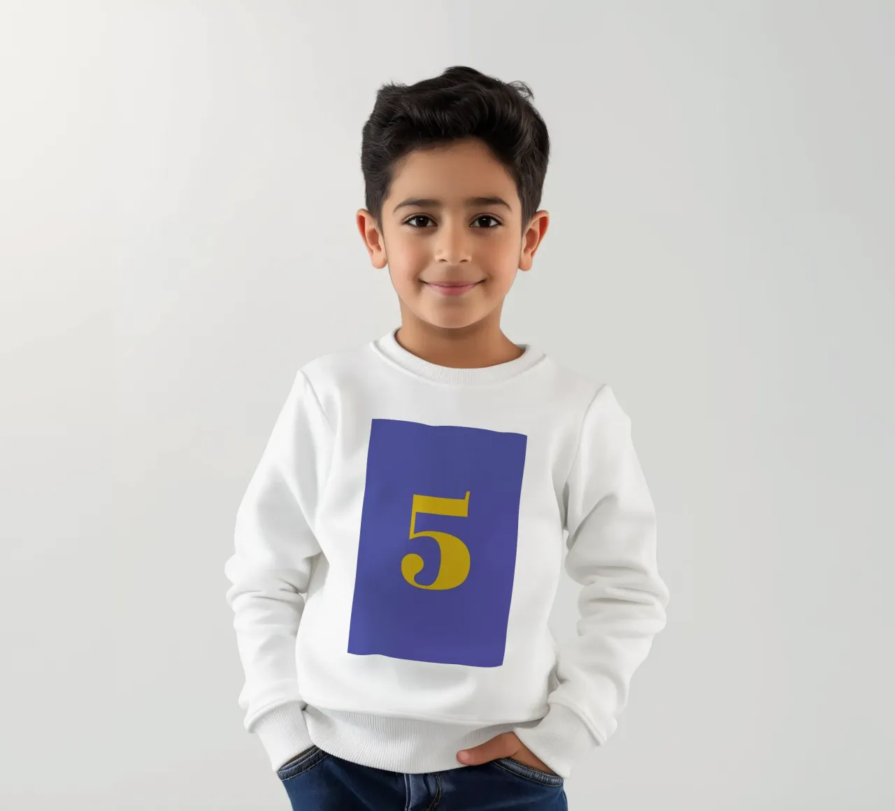 Blue Number 5 felpa bambino da Studio One