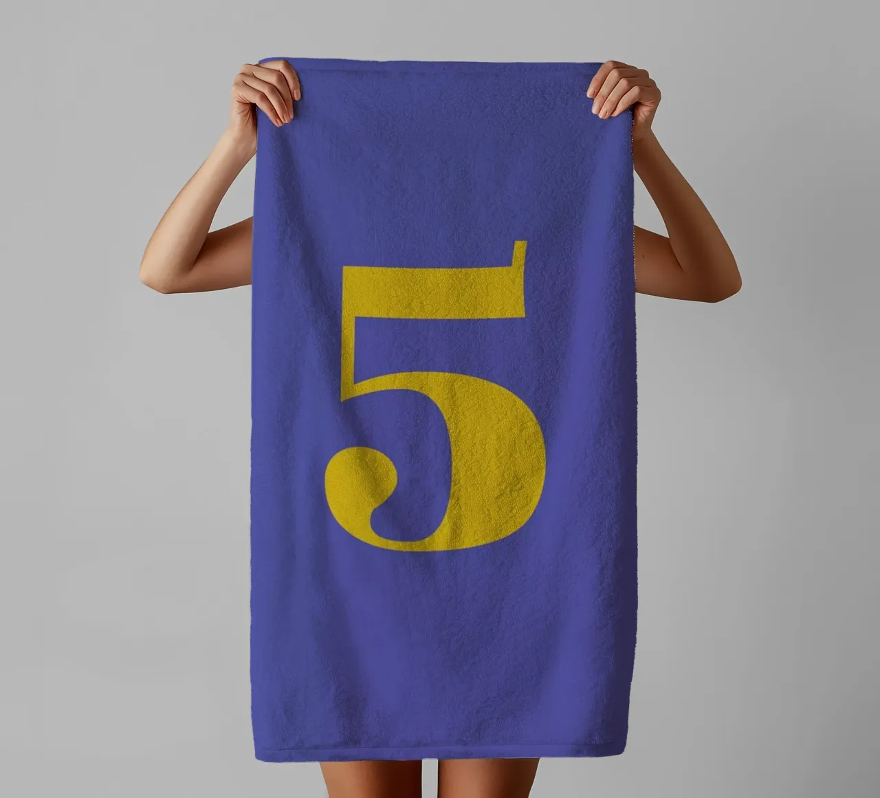 Blue Number 5 asciugamano da bagno da Studio One