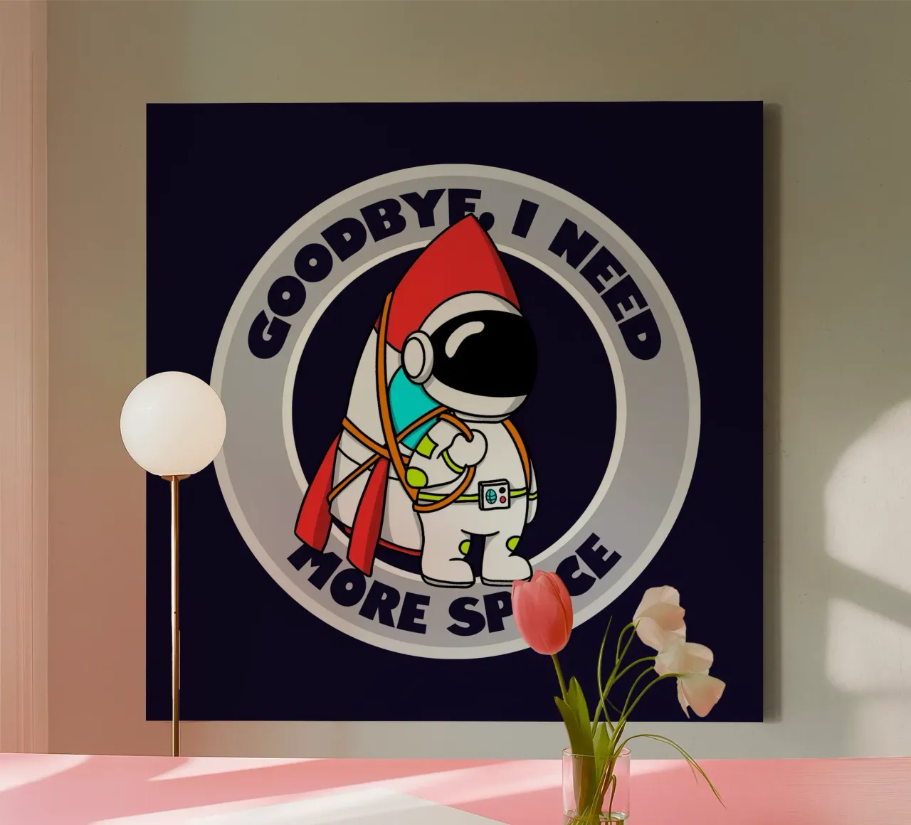 Goodbye, I need more space canvas by Loobs