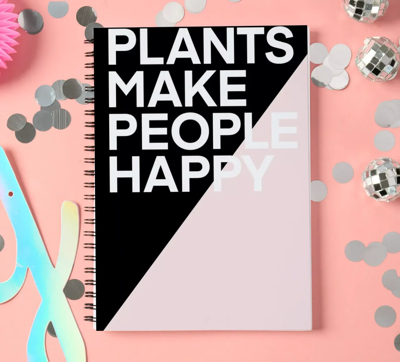 Happy spiral notebook by Evita Witzenhausen