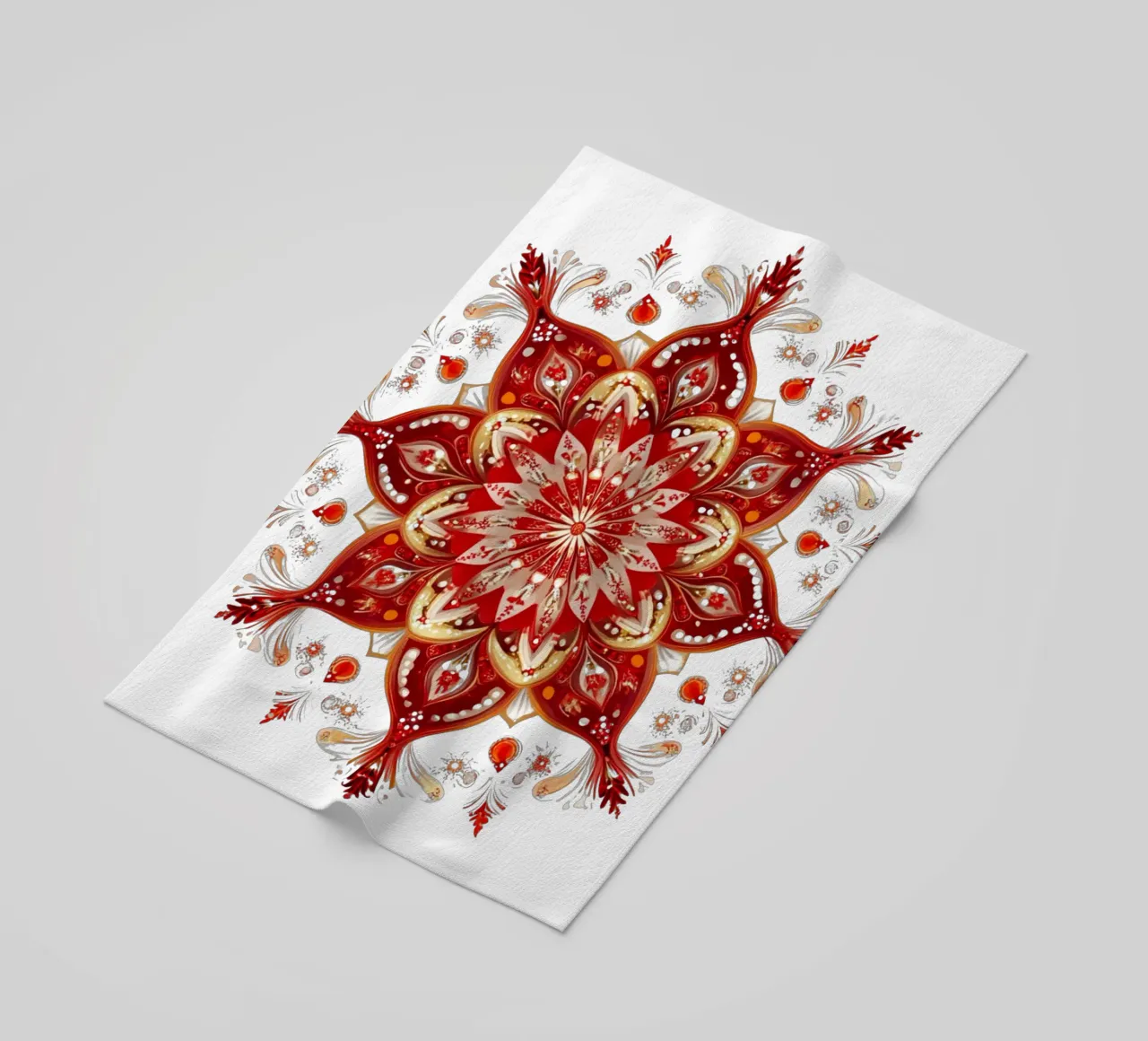 Christmas Mandala beach towel by Spiritual Touch