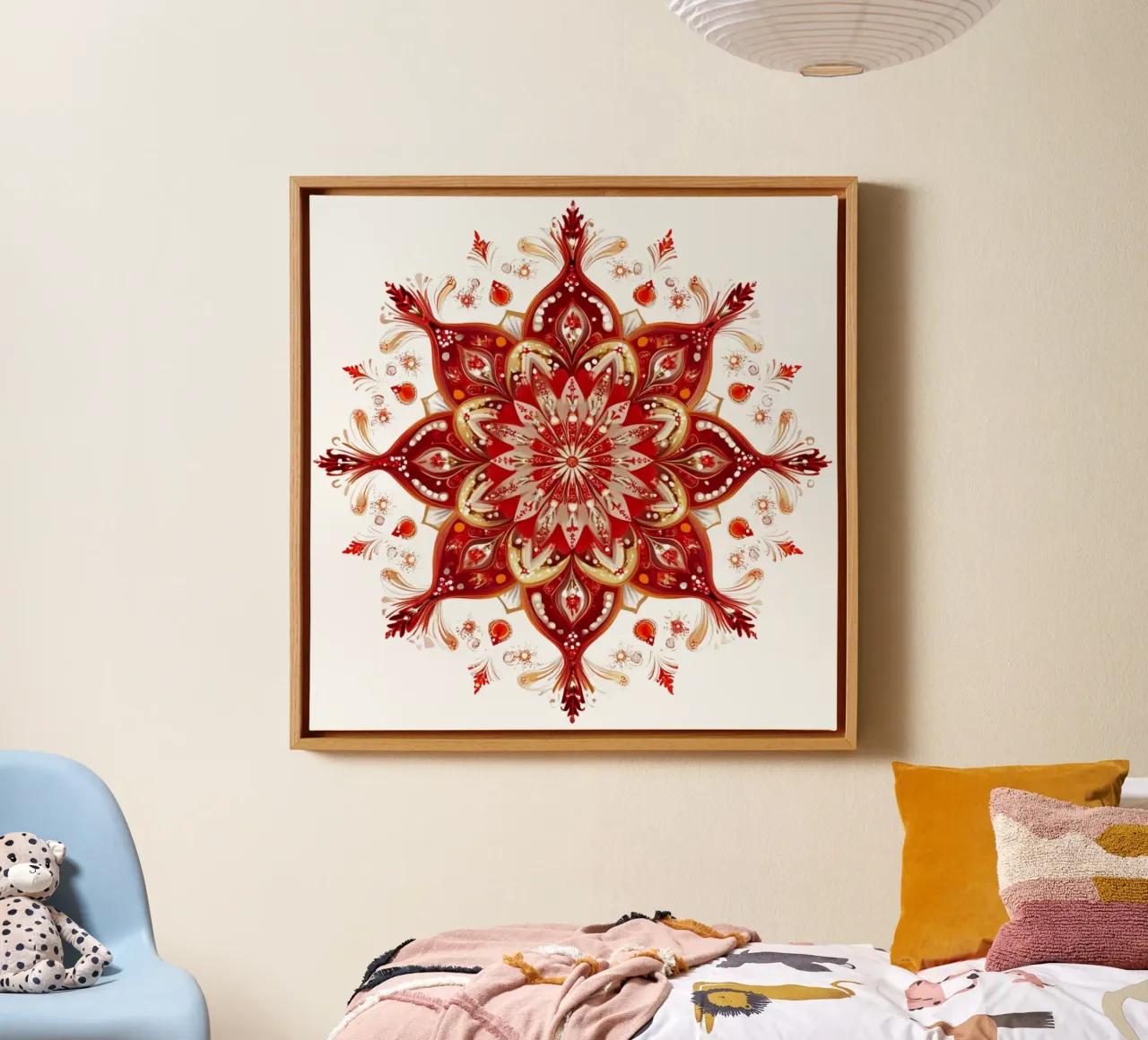 Weihnachts-Mandala Leinwand von Spiritual Touch