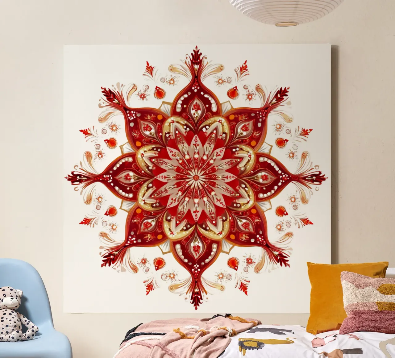 Weihnachts-Mandala Leinwand von Spiritual Touch