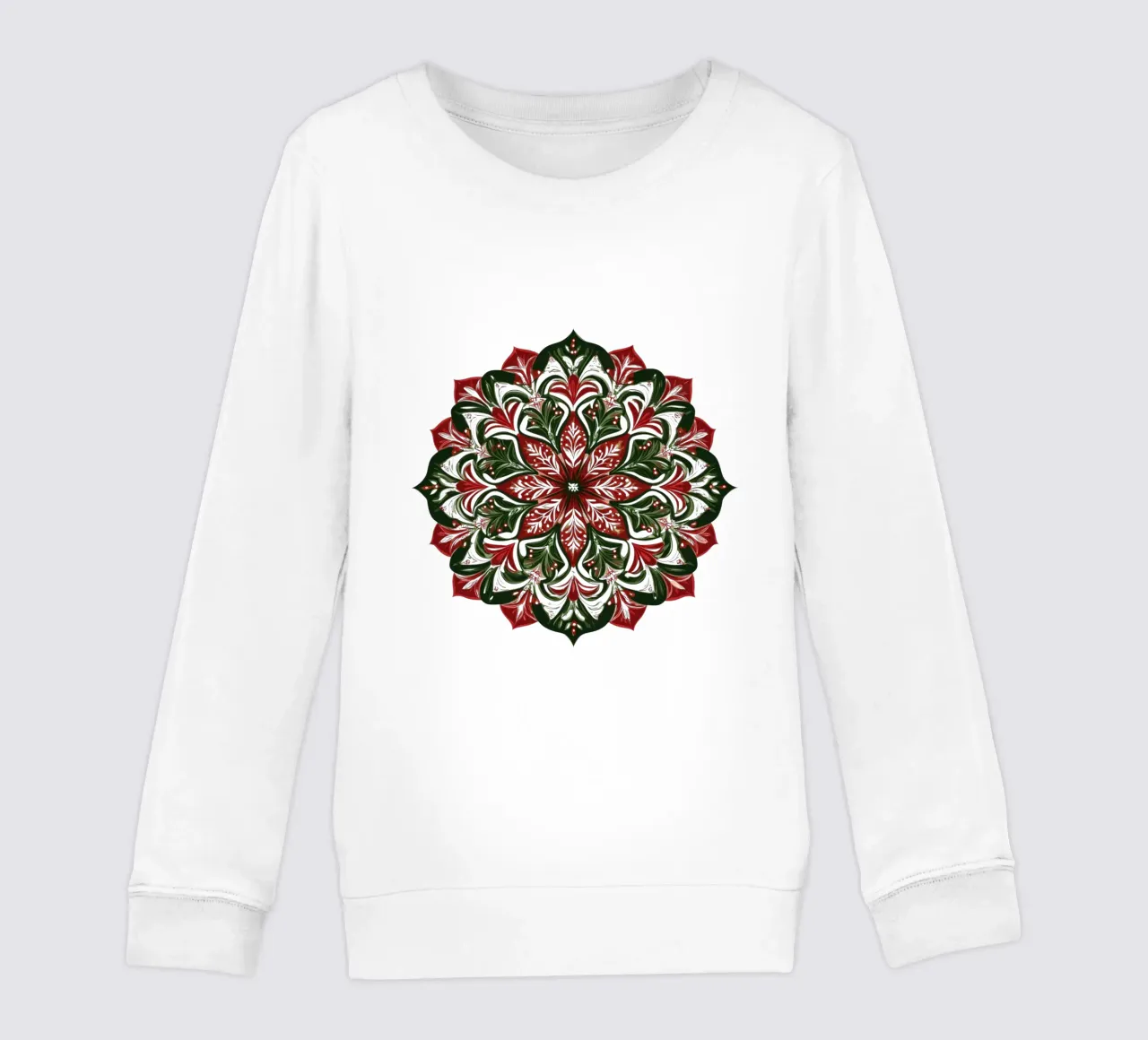 Weihnachts-Mandala Kinder Sweatshirt von Spiritual Touch