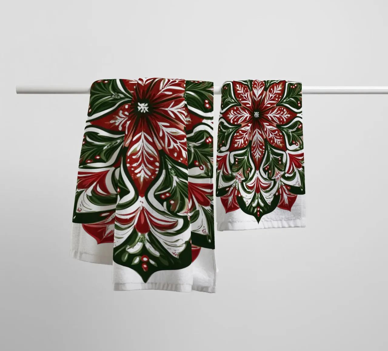 Mandala di Natale asciugamano da bagno da Spiritual Touch