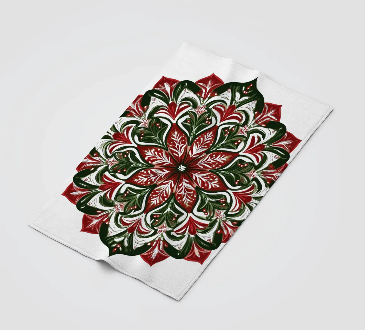 Mandala di Natale coperta in pile da Spiritual Touch