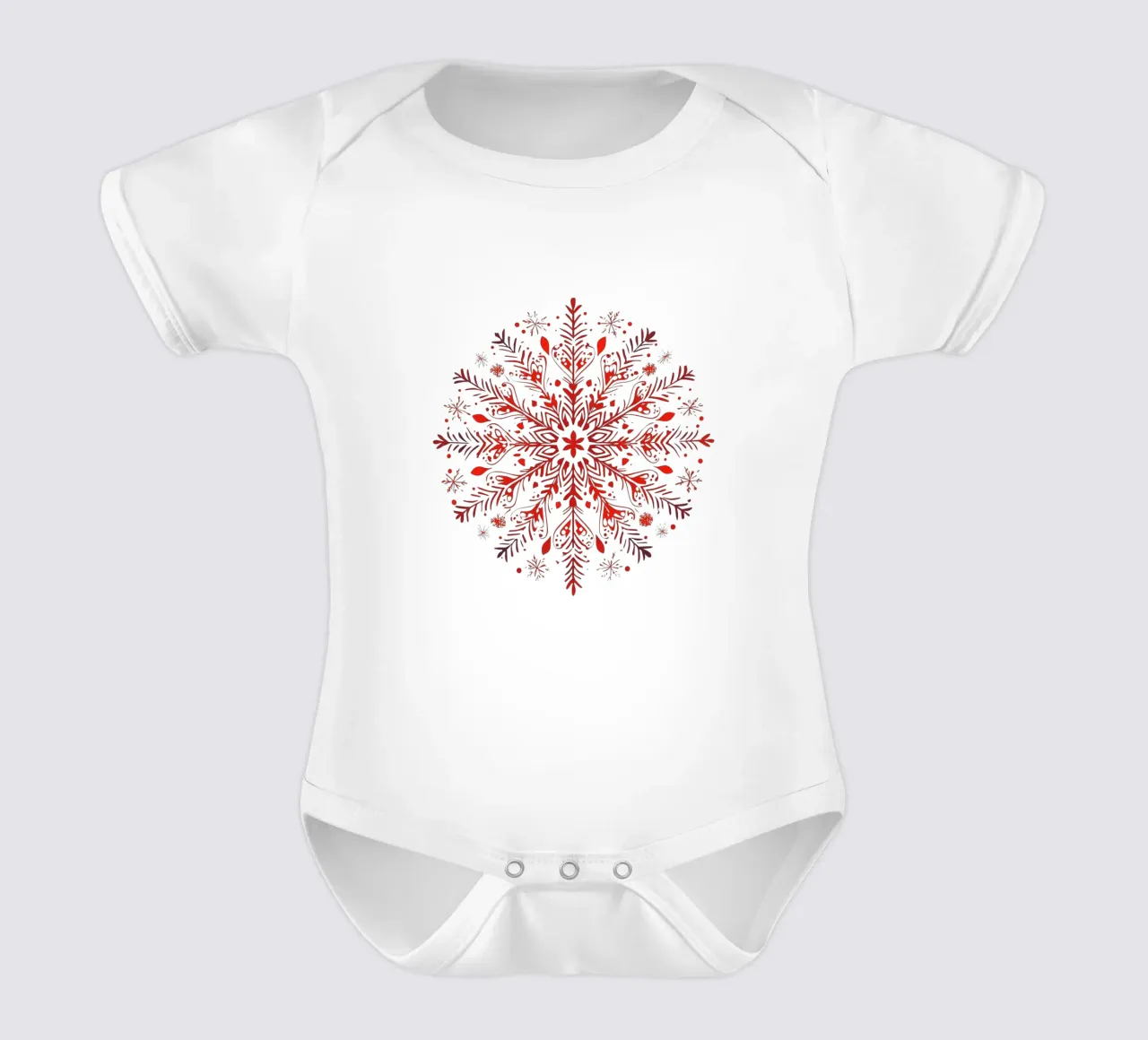 Mandala di Natale body neonato maniche corte da Spiritual Touch